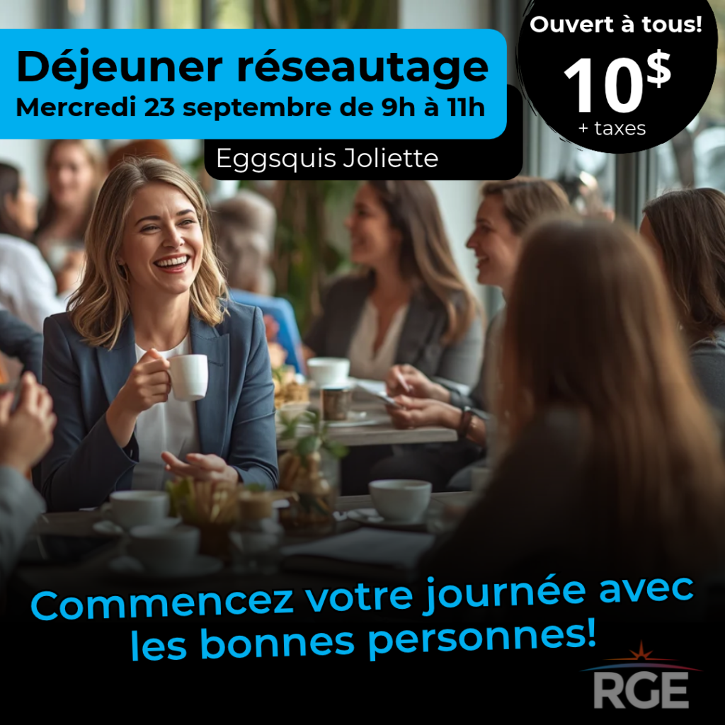 Réseautage présentiel à Joliette le 23 septembre 2026.